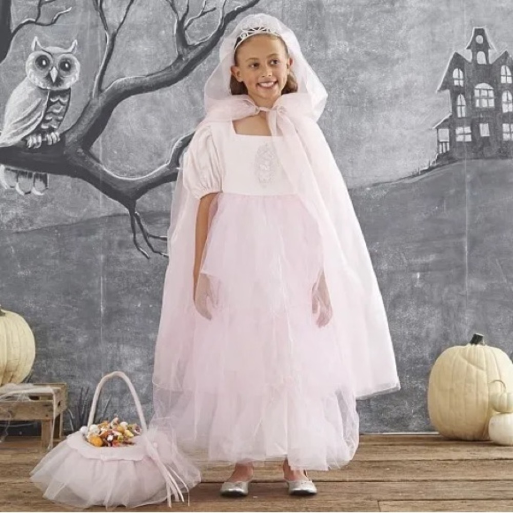 Pottery Barn Pink Princess Dress size 7/8 NWT - Picture 3 of 5